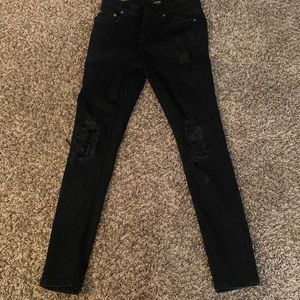 Black Boohooman skinny jeans size 32r